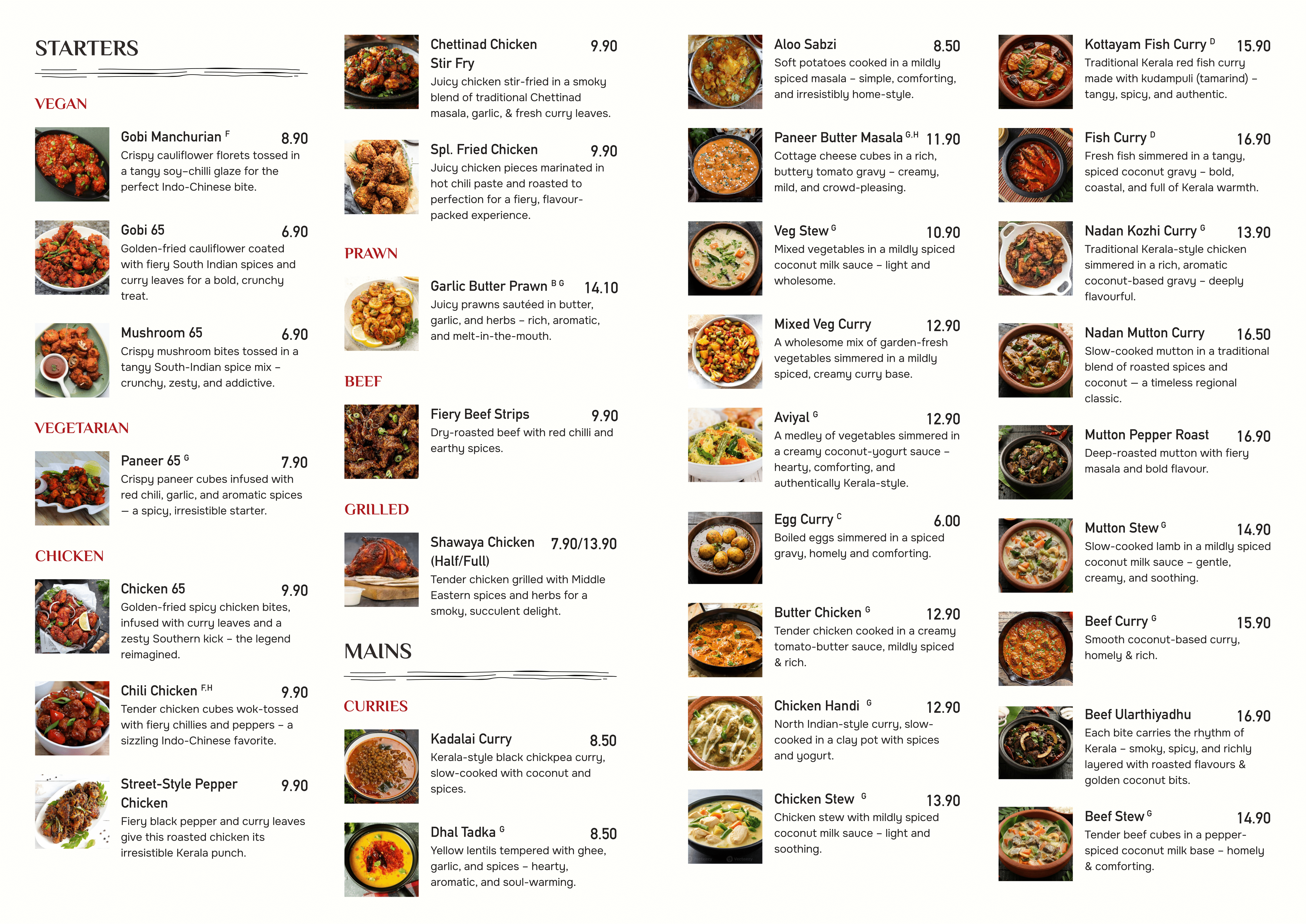 Flavour Allee Menu - Page 1